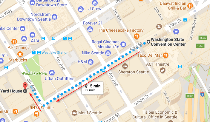 2017-10-29 09_36_42-Washington State Convention Center to yard house seattle - Google Maps